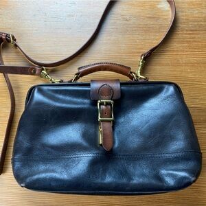 Old Trend Doctor Satchel Leather Slate Vintage Style Travel Sophisticated